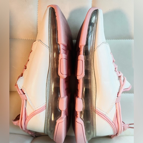 Dkny Women's Tokyo Lace-Up Zip Sneakers in White Rosewater Pink size 8. - Picture 8 of 12